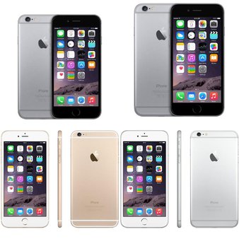 12 Pcs – Apple iPhone 6 – Refurbished (GRADE C – Unlocked) – Models: MG4N2LL/A, 3A021LL/A, 3A065LL/A, MG5W2LL/A