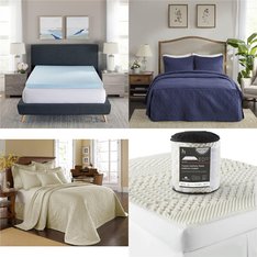Pallet - 24 Pcs - Sheets, Covers and Toppers - Mixed Conditions - Private Label Home Goods, Signature Design by Ashley, Enchante Home, Malouf Fine Linens