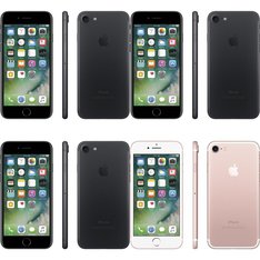 25 Pcs - Apple iPhone 7 - Refurbished (BRAND NEW, GRADE A - Unlocked) - Models: 3C211C/A, 3C211V/A, MN8X2VC/A, MN912VC/A