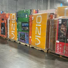 Truckload - 26 Pallets - 405 Pcs - Plug and Play Pass TVs - LED/LCD TVs (55