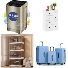 Pallet - 12 Pcs - Bedroom, Unsorted, Luggage, Storage & Organization - Customer Returns - GUNAITO, Zimtown, KRIB BLING, Travelhouse