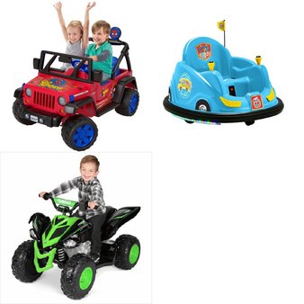 Pallet – 3 Pcs – Vehicles – Customer Returns – Power Wheels, YAMAHA, COCOMELON