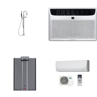 Pallet – 9 Pcs – Hardware, Air Conditioners, Accessories, Refrigerators – Customer Returns – Frigidaire, Zoeller, Kohler, Panasonic