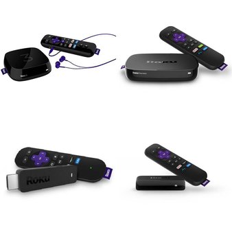 26 Pcs – Roku Streaming Media Players – Refurbished (GRADE A, GRADE B) – Models: 3710RW, 3600X, 4230X2, 3500X