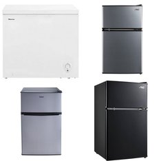 Pallet - 7 Pcs - Bar Refrigerators & Water Coolers, Refrigerators, Freezers - Customer Returns - Galanz, Arctic King, HISENSE