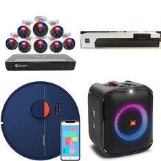Pallet – 25 Pcs – Portable Speakers, Vacuums, Monitors, Baby Monitors – Customer Returns – Bissell, JBL, Monster, Hoover