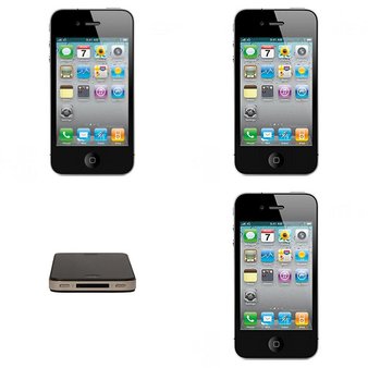 5 Pcs – Apple iPhone 4/4S – Refurbished (GRADE A, GRADE B, GRADE C – Unlocked) – Models: MD251LL/A, MF259LL/A, MC321LL/A, MD282LL/A