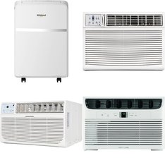 3 Pallets - 34 Pcs - Air Conditioners - Mixed Conditions - WHIRLPOOL, Honeywell, Keystone, Frigidaire