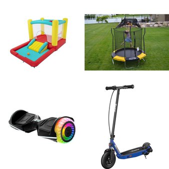 Pallet – 12 Pcs – Powered, Game Room, Outdoor Play, Vehicles, Trains & RC – Customer Returns – Razor, Jetson, Propel Trampolines, Play Day