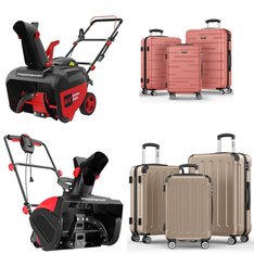 Pallet - 10 Pcs - Luggage, Snow Removal, Heaters - Customer Returns - PowerSmart, Sunbee, Zimtown, Travelhouse