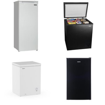 Pallet – 5 Pcs – Freezers, Refrigerators – Customer Returns – Galanz, HISENSE, Thomson, Arctic King