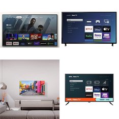 Pallet - 7 Pcs - LED & LCD - Damaged / Missing Parts / Tested NOT WORKING - VIZIO, Philips, Onn, TCL