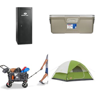 Pallet – 7 Pcs – Camping & Hiking, Safes – Customer Returns – Coleman, Ozark Trail, Mossy Oak