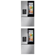 2 Pcs - Refrigerators - Open Box Like New, Like New - LG, Samsung