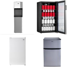 Pallet - 8 Pcs - Bar Refrigerators & Water Coolers, Freezers, Refrigerators - Customer Returns - HISENSE, Arctic King, Galanz, H2O