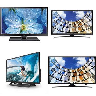 Clearance! 10 Pcs – LED/LCD TVs (19″ – 43″) – Refurbished (GRADE A – No Accessories) – RCA, Samsung, ELEMENT, SYLVANIA