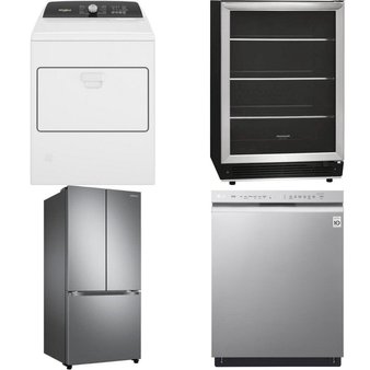 4 Pcs – Laundry, Refrigerators – New – WHIRLPOOL, Samsung Electronics, Frigidaire, LG