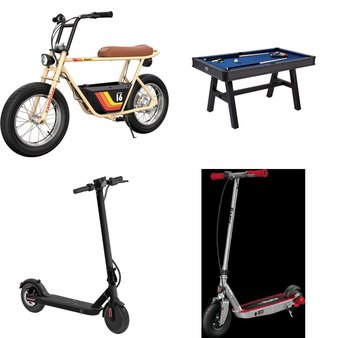 Pallet – 10 Pcs – Powered, Cycling & Bicycles, Game Room, Not Powered – Customer Returns – Razor, Jetson, Razor Power Core, Barrington