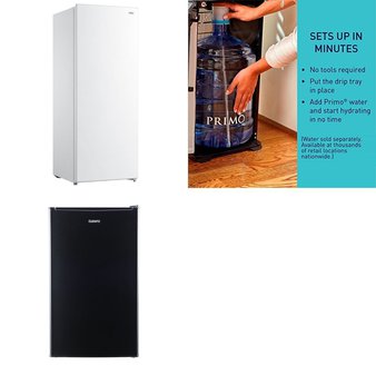 Pallet – 5 Pcs – Freezers, Refrigerators, Bar Refrigerators & Water Coolers – Customer Returns – Arctic King, Galanz, Primo