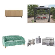 23 Pallets - 138 Pcs - Mattresses, Living Room, Bedroom, TV Stands, Wall Mounts & Entertainment Centers - Overstock CL - Mainstays, Better Homes & Gardens, Alden Design, Mainstay's