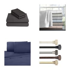 3 Pallets - 837 Pcs - Curtains & Window Coverings, Rugs & Mats, Decor, Sheets, Pillowcases & Bed Skirts - Like New or New Customer Returns - JC Penney