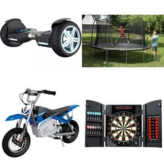 Pallet - 11 Pcs - Powered, Not Powered, Trampolines, Game Room - Customer Returns - Razor, Hover-1, Jetson, JumpKing