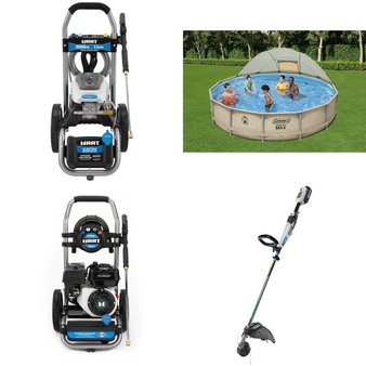 Pallet – 8 Pcs – Pressure Washers, Pools & Water Fun, Storage & Organization, Trimmers & Edgers – Customer Returns – Hart, Hyper Tough, Coleman