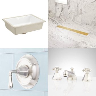 Pallet – 39 Pcs – Hardware, Unsorted, Kitchen & Bath Fixtures, Bath – Open Box Like New – Signature Hardware