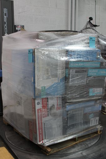 12 Pallets – 285 Pcs – Accessories, Fans, Air Conditioners, Hardware – New Damaged Box (Scratch & Dent) – GE, Honeywell, Pelonis, Utilitech