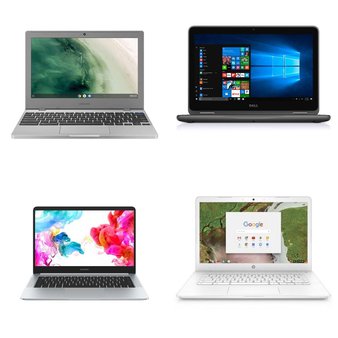 15 Pcs – Laptop Computers – Refurbished (GRADE C – No Power Adapter) – Samsung, HP, Huawei, DELL