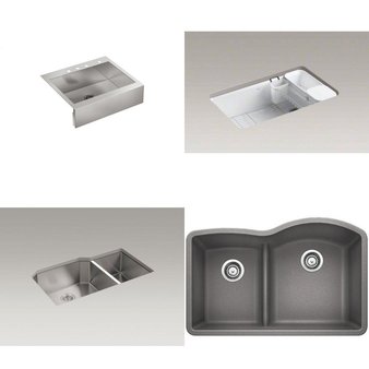 Pallet – 10 Pcs – Kitchen & Bath Fixtures, Hardware, Books – Customer Returns – Kohler, Miseno, Blanco, Toto