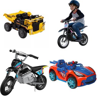 Pallet – 6 Pcs – Vehicles – Customer Returns – Razor, Spider-Man, Huffy, Paw Patrol