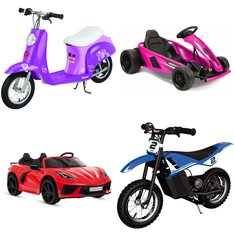 Pallet – 5 Pcs – Vehicles – Customer Returns – Razor, Huffy, Hyper Toy