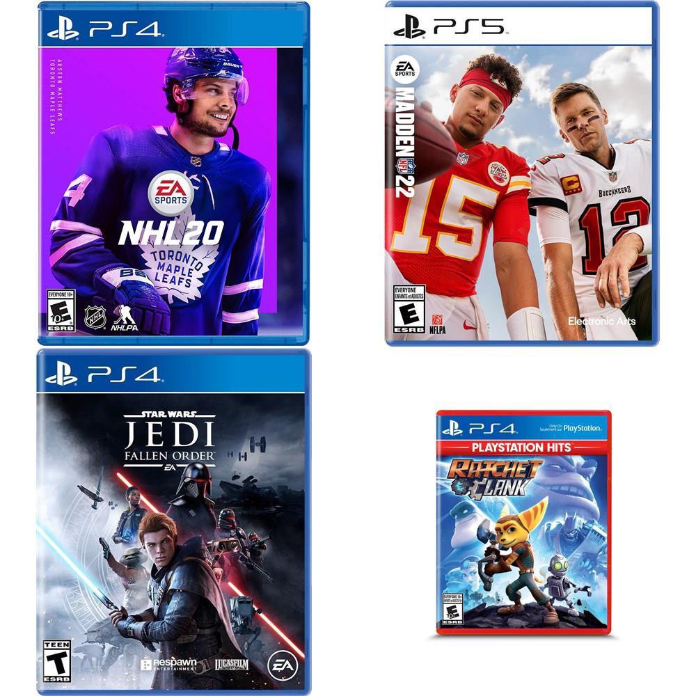 23 Pcs - Sony Video Games - New - NHL 20 (PS4), Star Wars Jedi: Fallen  Order - PlayStation 4, Madden NFL 22 (PS5), NHL 21 (PlayStation 4)