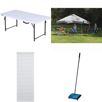 CLEARANCE! 3 Pallets – 52 Pcs – Camping & Hiking, Curtains & Window Coverings, Hardware, Vacuums – Customer Returns – Ozark Trail, Better Homes & Gardens, Mainstays, Select Surfaces