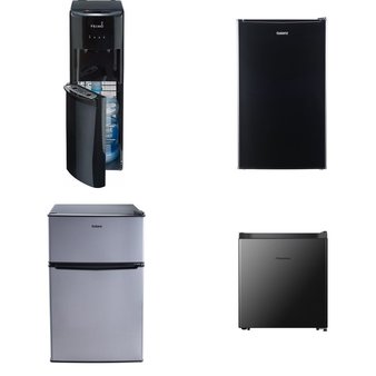 Pallet – 5 Pcs – Bar Refrigerators & Water Coolers, Refrigerators, Freezers – Customer Returns – Galanz, Primo Water, HISENSE