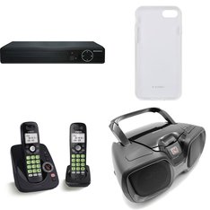 Pallet - 183 Pcs - DVD & Blu-ray Players, Other, Cordless / Corded Phones, Projector - Customer Returns - SYLVANIA, VTECH, Linksys, OtterBox