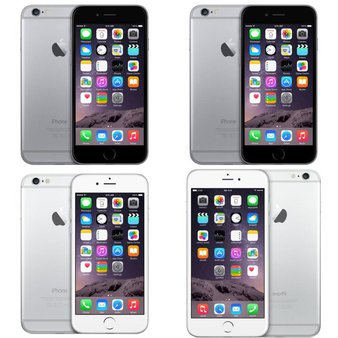 5 Pcs – Apple iPhone 6 – Refurbished (GRADE B – Unlocked) – Models: 3A021LL/A, MG5X2LL/A, MG5W2LL/A, MG4P2LL/A