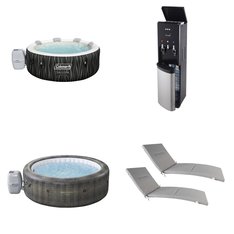 Pallet - 9 Pcs - Patio & Outdoor Lighting / Decor, Hot Tubs & Saunas, Office, Shredders - Customer Returns - Mm, Hyper Tough, Coleman, SaluSpa