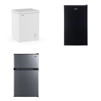 Pallet – 8 Pcs – Refrigerators, Freezers – Customer Returns – Galanz, Arctic King, HISENSE