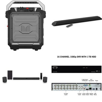 Pallet – 17 Pcs – Portable Speakers, Speakers – Customer Returns – Monster, LG, ONN Audio