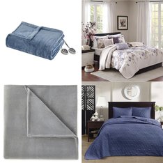 Pallet – 49 Pcs – Pillows and Blankets – Mixed Conditions – Private Label Home Goods, Vellux, Home Essence, Madison Park