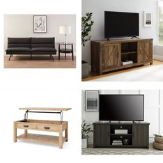 CLEARANCE! Pallet - 12 Pcs - TV Stands, Wall Mounts & Entertainment Centers, Living Room, Office, Mattresses - Overstock - Mainstays, Woven Paths