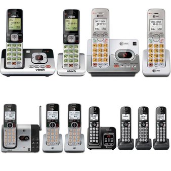 28 Pcs – Cordless Home Phones – Refurbished (GRADE C) – VTECH, AT&T, Panasonic, AT & T