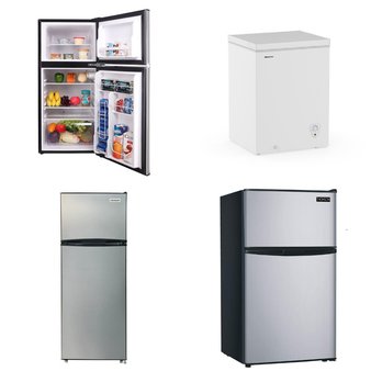 CLEARANCE! Pallet – 6 Pcs – Refrigerators, Bar Refrigerators & Water Coolers, Freezers – Customer Returns – Frigidaire, Thomson, Arctic King, Primo