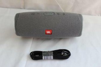 17 Pcs – JBL JBLCHARGE4GRYAM Charge 4 Portable Waterproof Wireless Bluetooth Speaker – Grey – (GRADE A)
