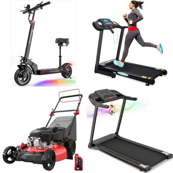 Pallet – 12 Pcs – Exercise & Fitness, Unsorted, Patio, Powered – Customer Returns – MaxKare, EVERCROSS, Singlyfire, Fundango