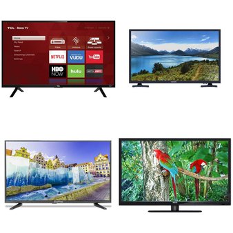 Clearance! 13 Pcs – LED/LCD TVs (32″) – Refurbished (GRADE A – No Stand) – SCEPTRE, TCL, RCA, Samsung