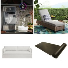 Flash Sale! 3 Pallets - 34 Pcs - Mixed Home Goods - Overstock - Mainstays, Aldhurst, Galanz, Zinus