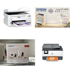 CLEARANCE! Pallet - 33 Pcs - Projector, Inkjet, All-In-One, Security & Surveillance - Customer Returns - iLive, EPSON, HP, SimpliSafe